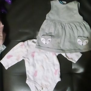 Bumble+Birdie 3M dress with long sleeve undershirt